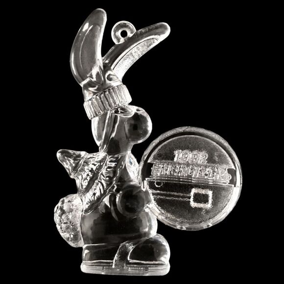 Energizer Bunny Ornament Vtg 1992 Christmas Clear Acrylic Promo Advertising. - Picture 3 of 16